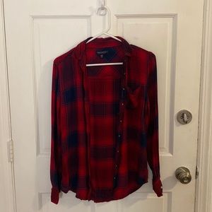 Aeropostale Button Down Red/Navy